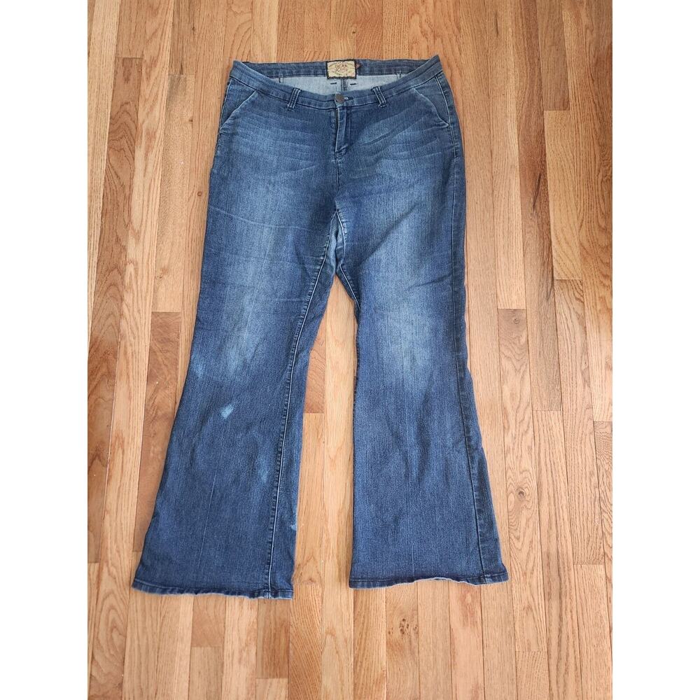 Dear John Denim - Wide Leg Women's Jeans Dark Wash Size 32
